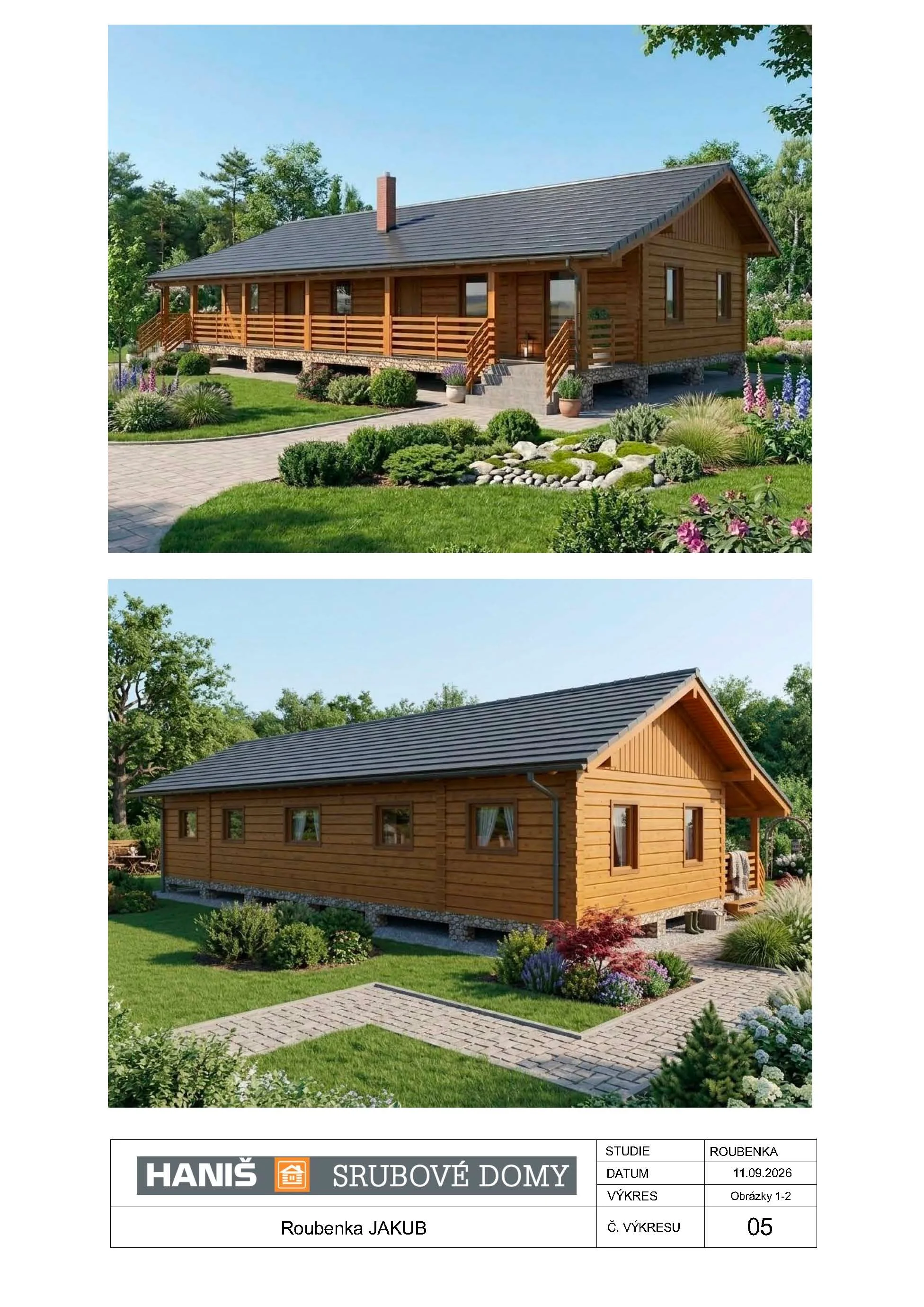 Bungalov Jindra 4 + kk vizualizace
